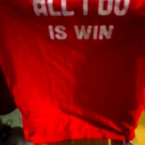 "ALL I DO IS WIN" Coke Red T-Shirt